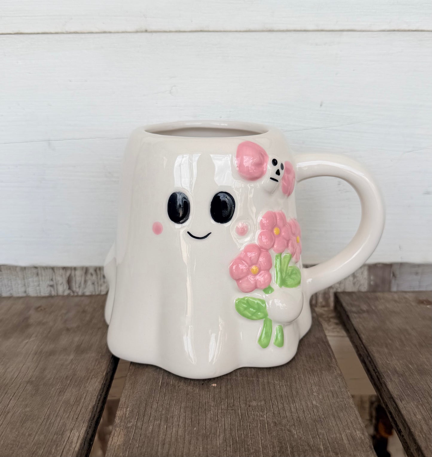 Sweet Floral Ghost Mug