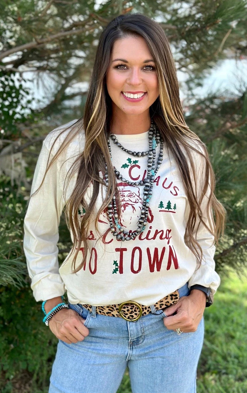 Santa Claus is Coming to Town Long Sleeve