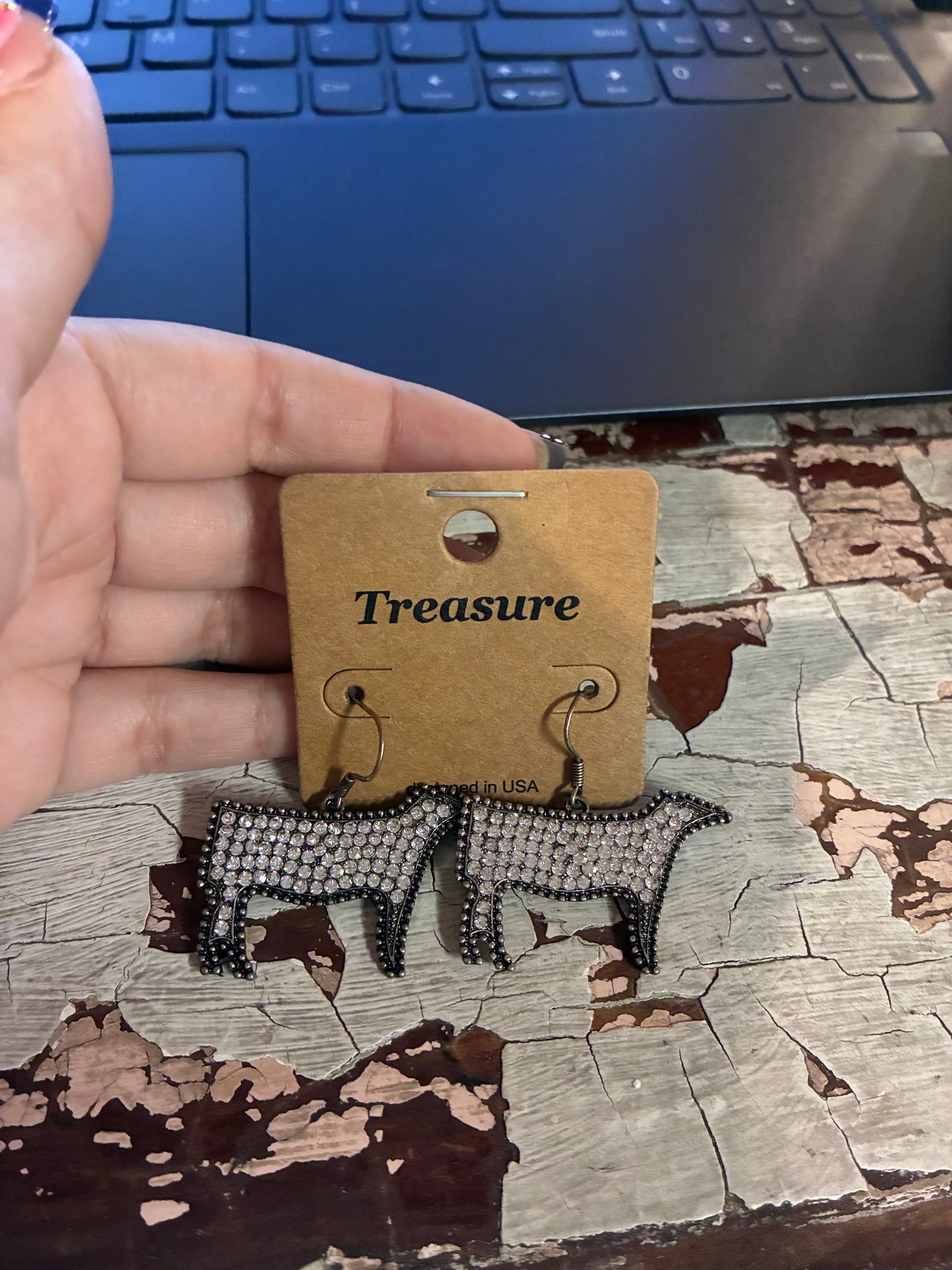 Cow earrings