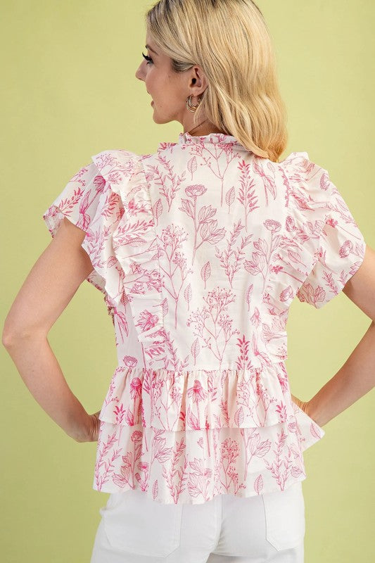 Aster Tiered Ruffled Blouse