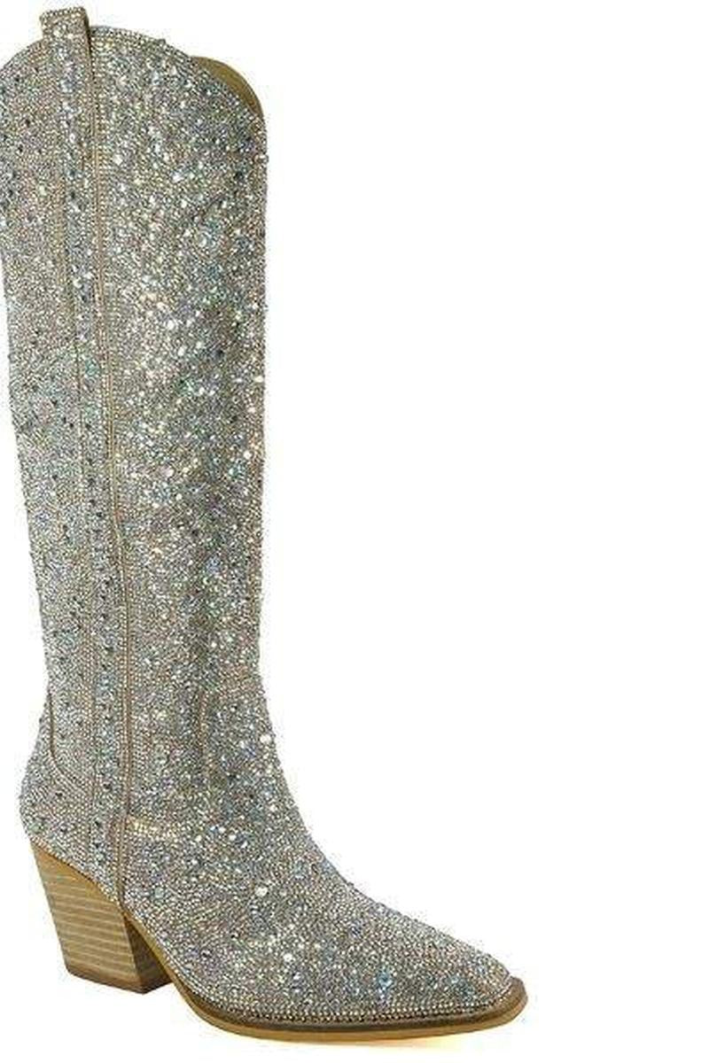 Dolly Rhinestone Tall Boots