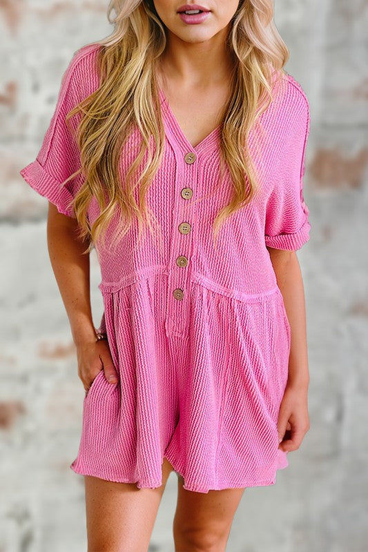 Kyleigh V-Neck Romper