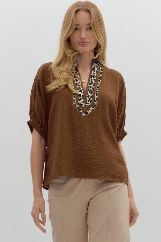 Lindsey Leopard Blouse