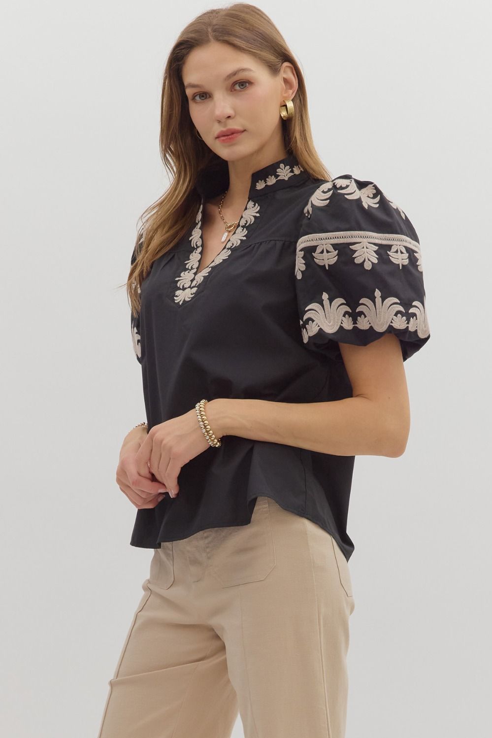 Jasmine Embroidered Top