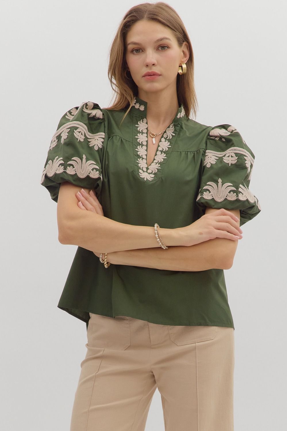 Jasmine Embroidered Top