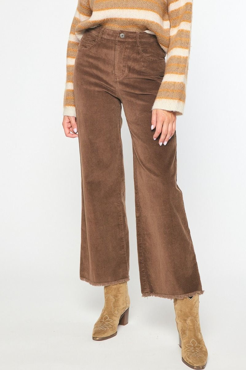 Cecily Corduroy Wide Leg Pants