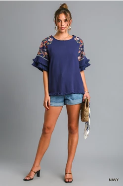 Sarah Embroidered Top