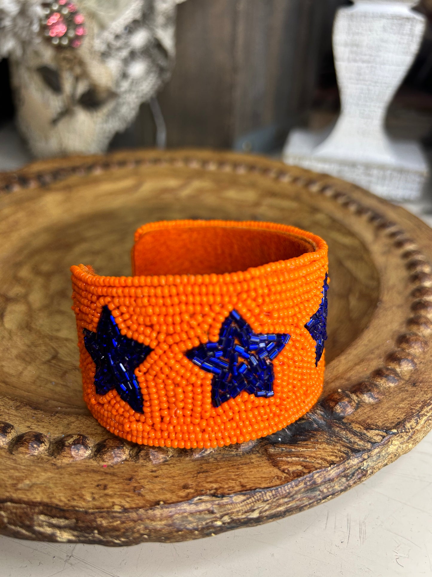 UTSA Beaded Cuff Bracelet