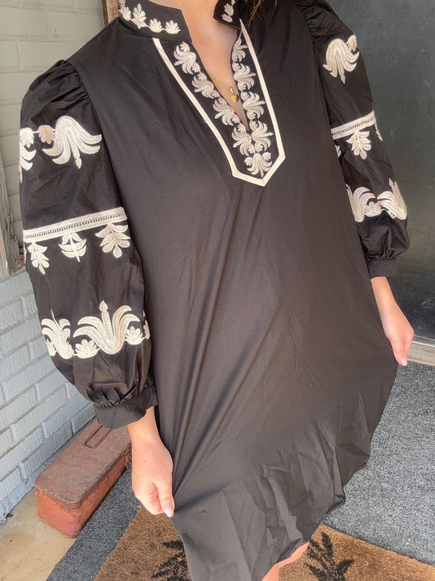 Ariana Embroidered Dress