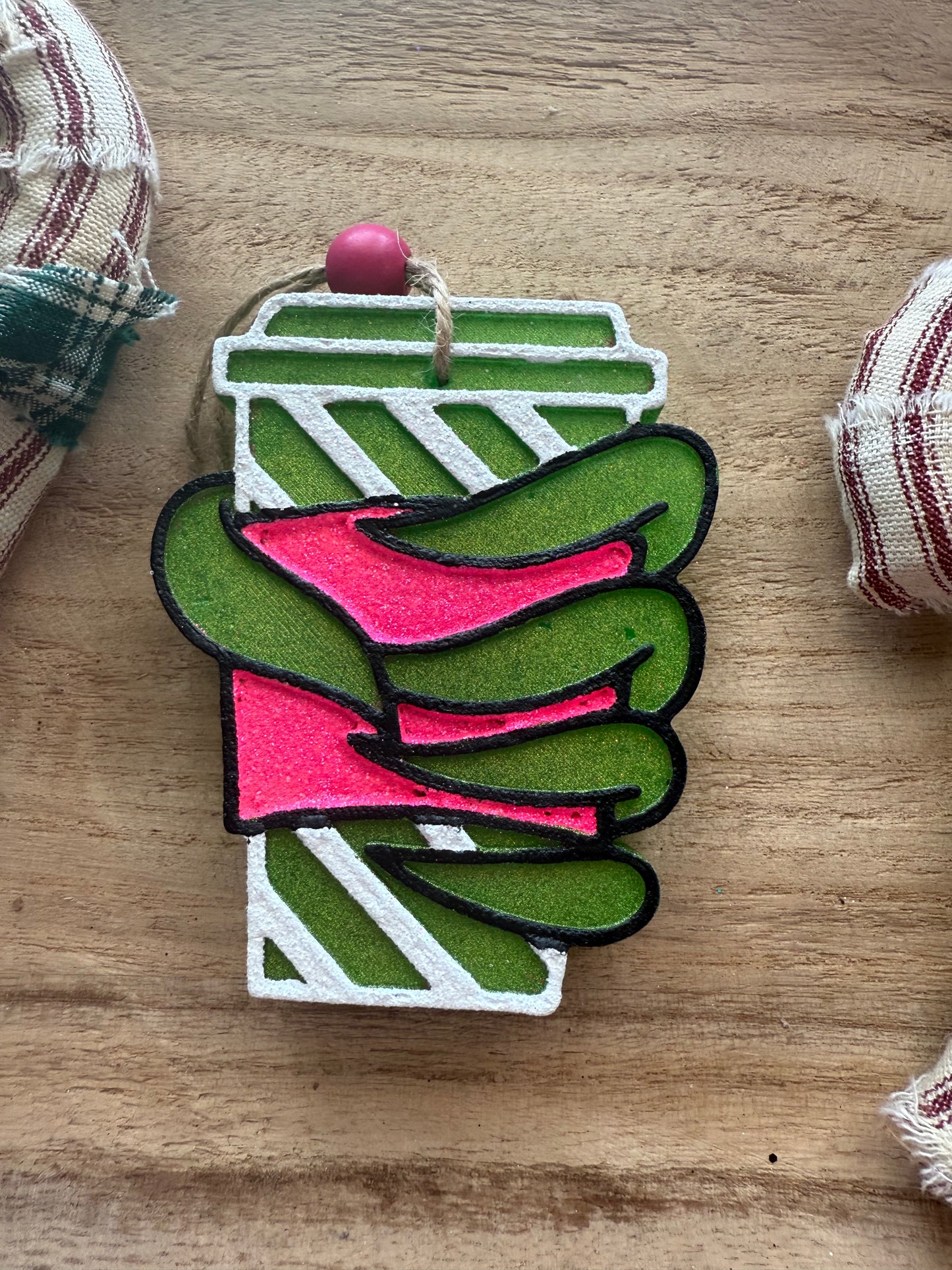 Grinch Hand Coffee Freshie