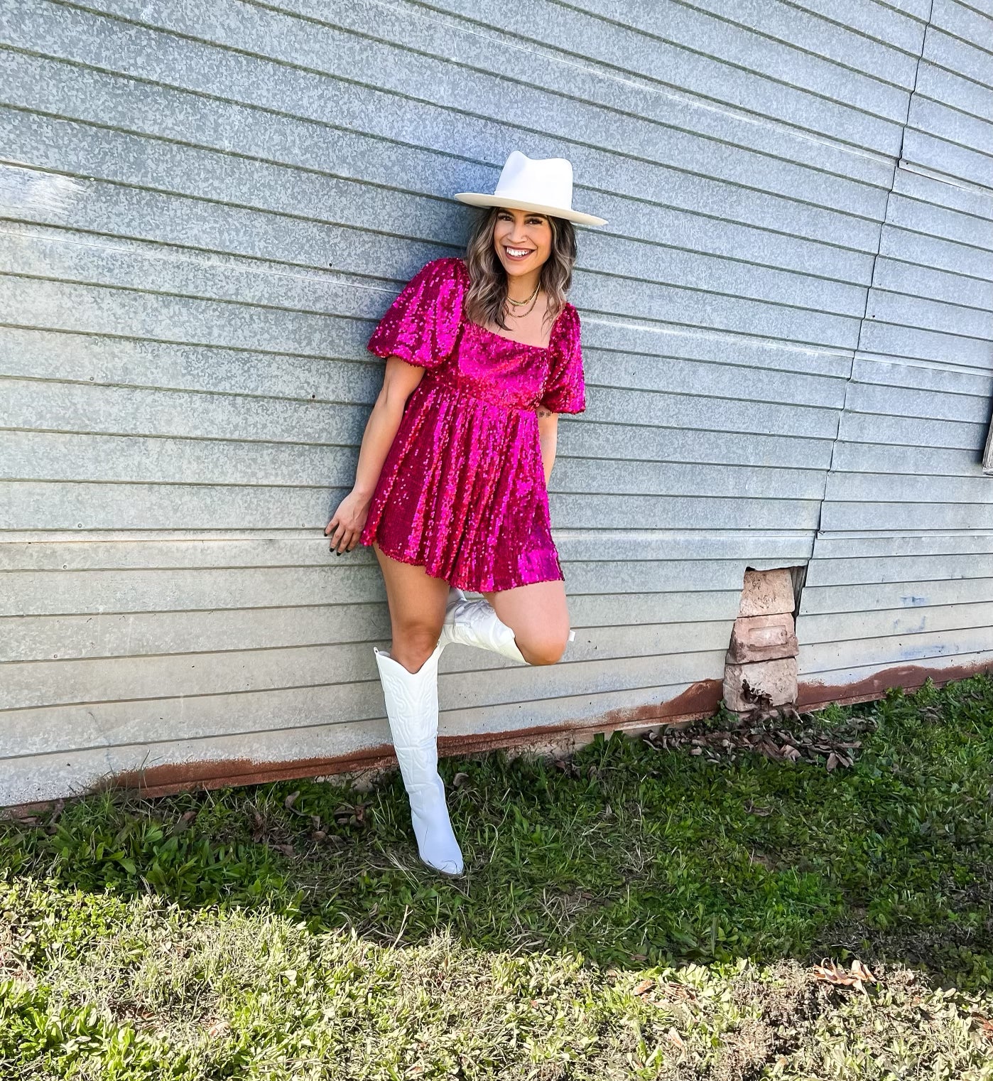 Sarah Sequin Romper