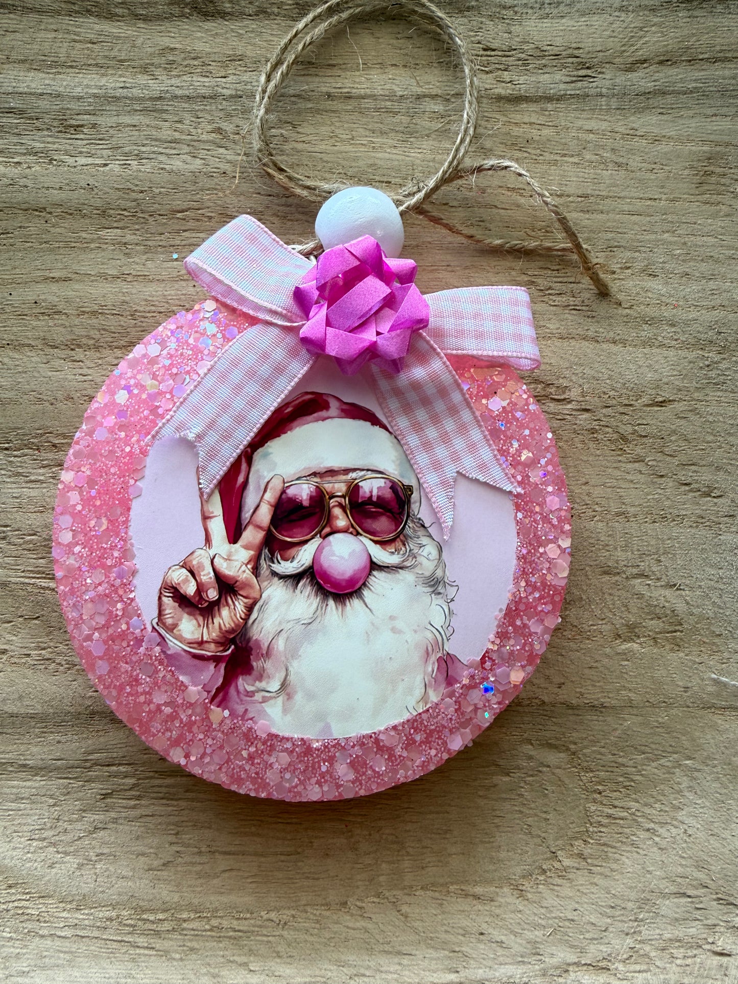 Bubble Gum Santa Freshie