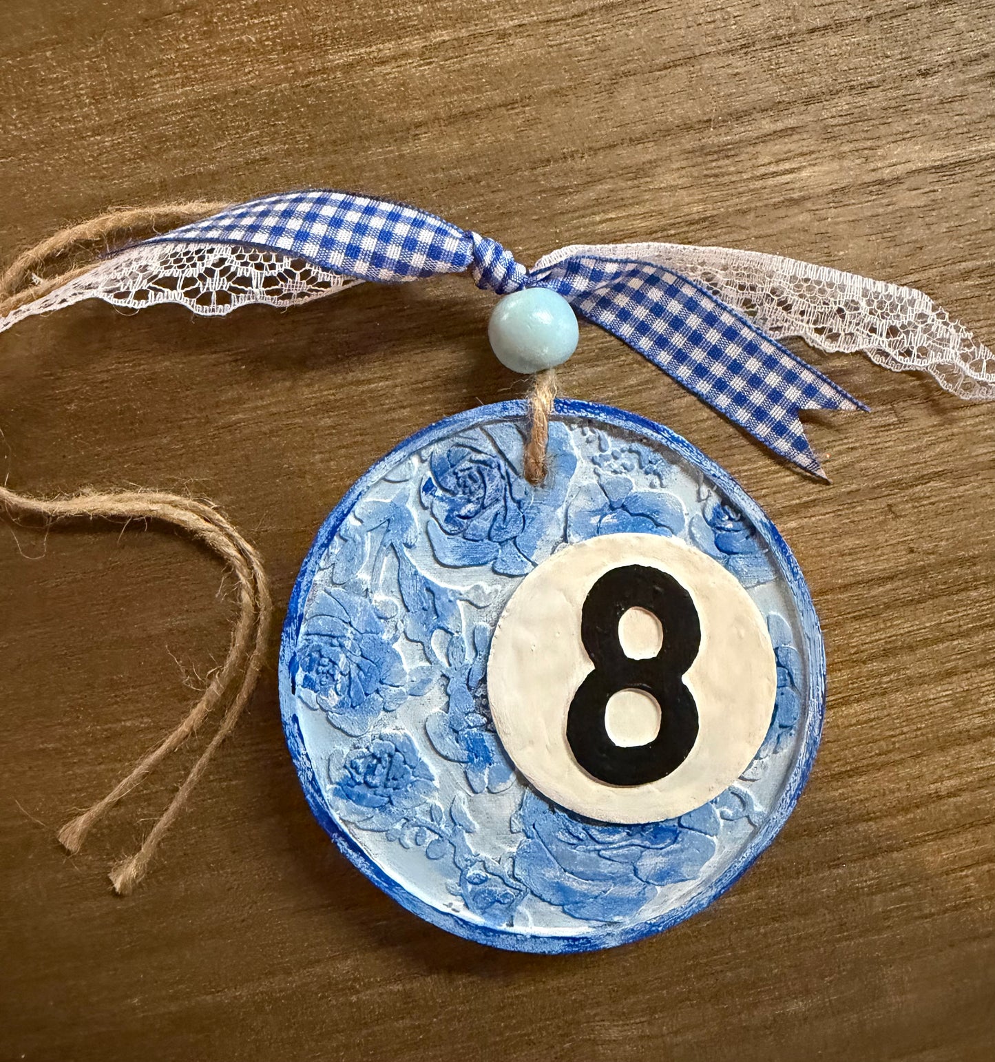 Floral 8 Ball Freshie