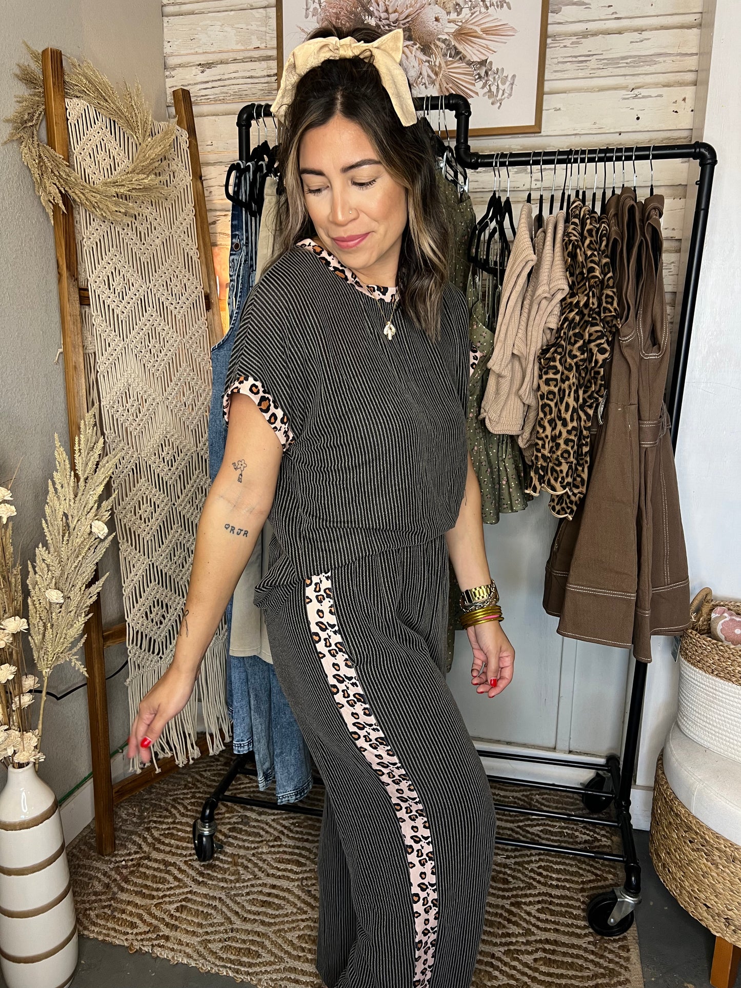 Rae Leopard Set