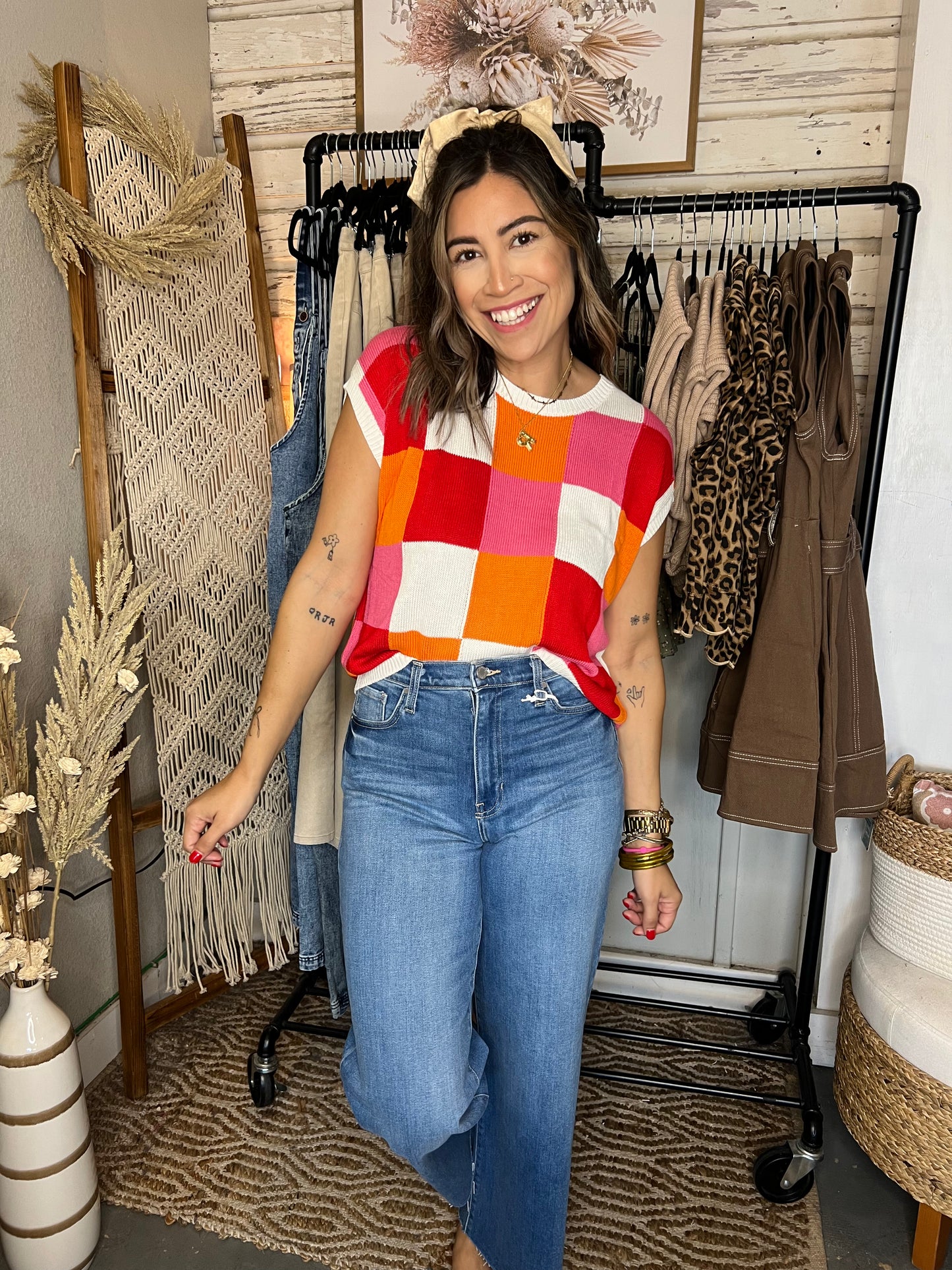 Lori Color Block Sweater