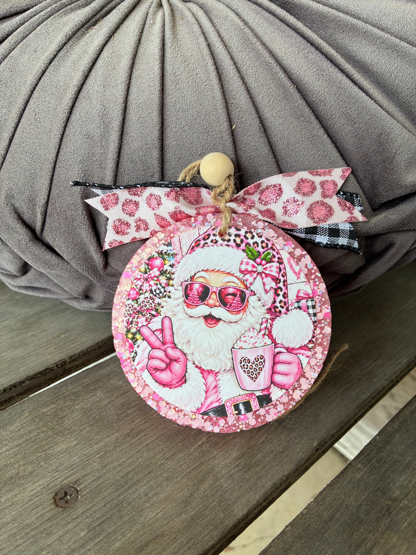 Pink Santa Freshie