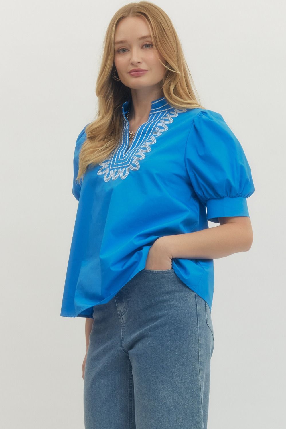 Lainey Embroidered Top