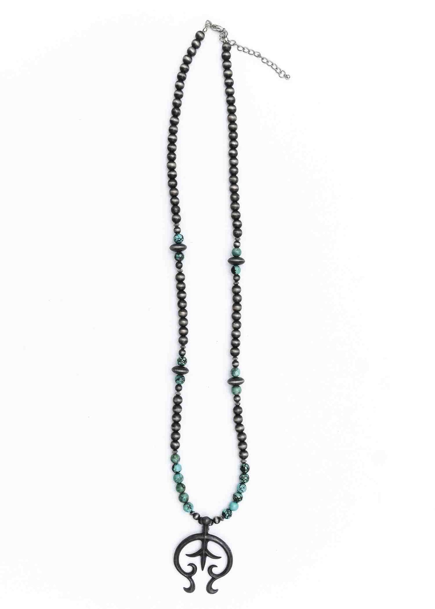 Navajo Pearl Charm Necklace