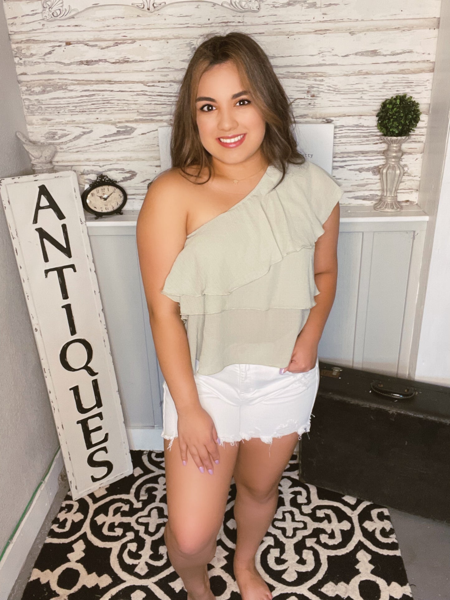 Gabi One Shoulder Top