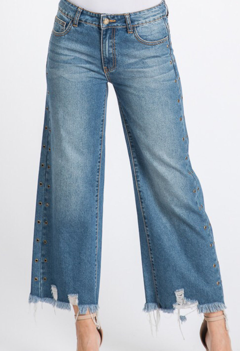 Denim Gaucho Jeans