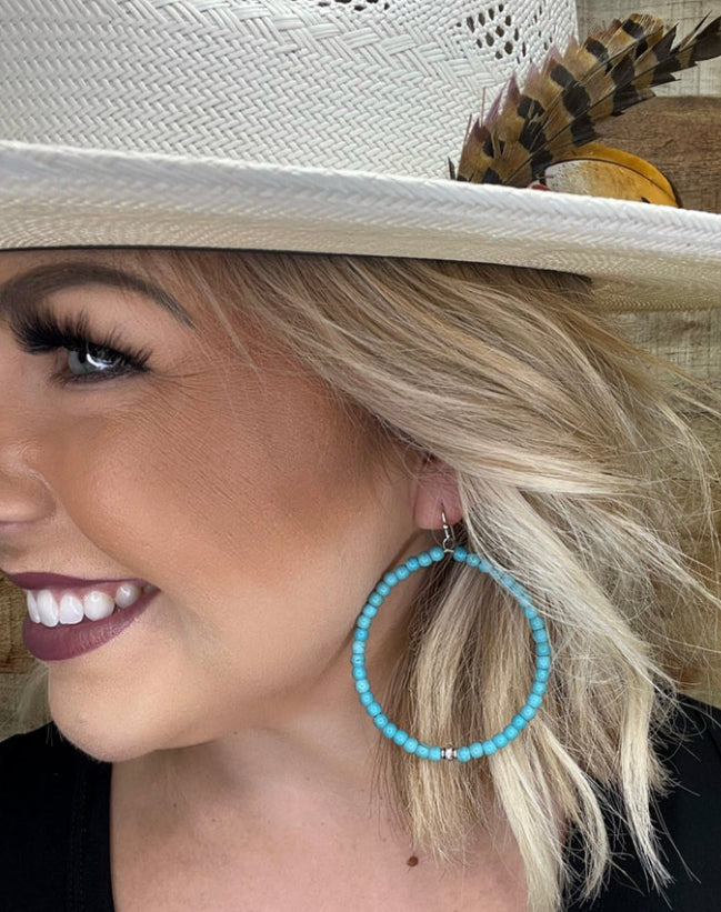 Crockett Large Turquoise Earrings