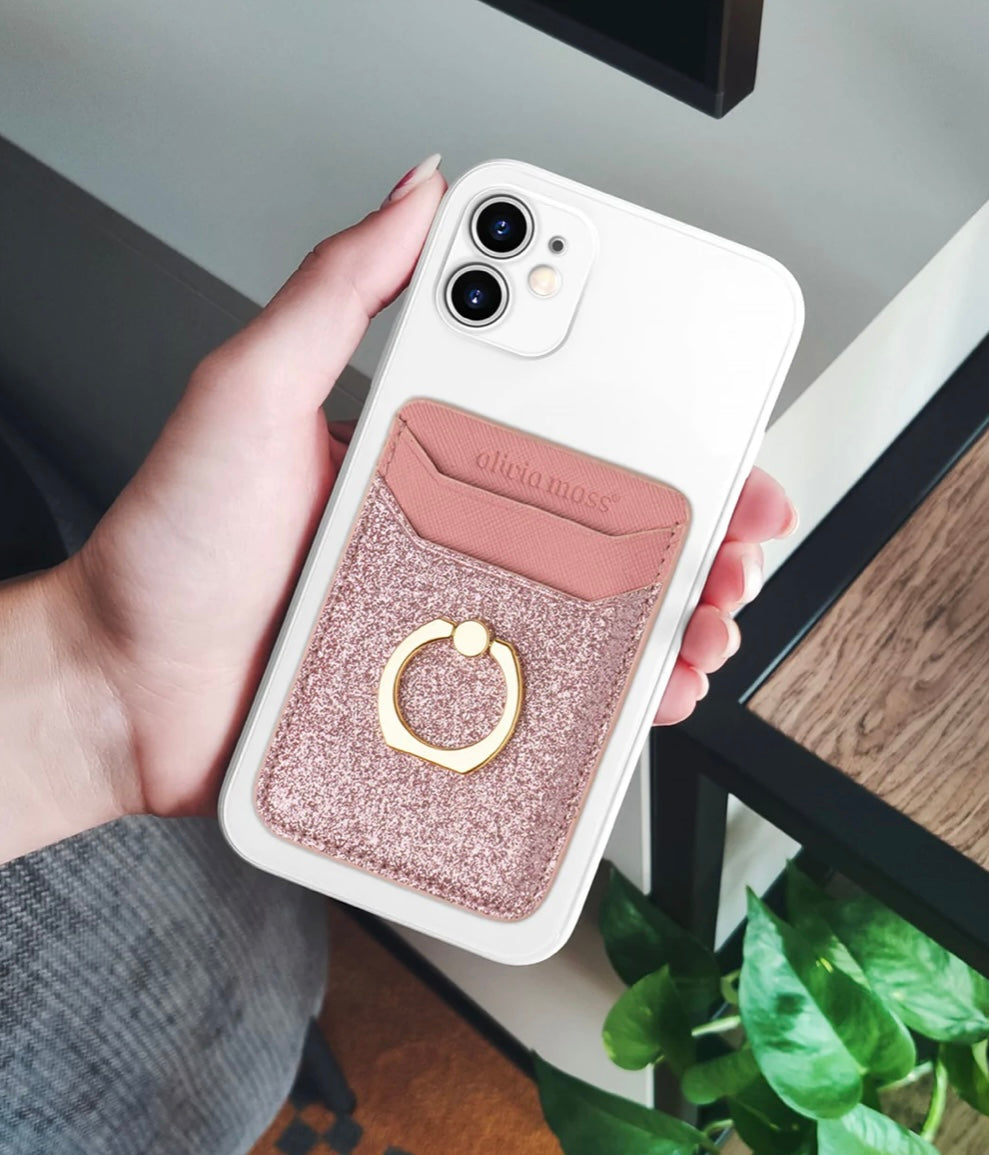 Glitter Bomb Ring Cling Cardholder
