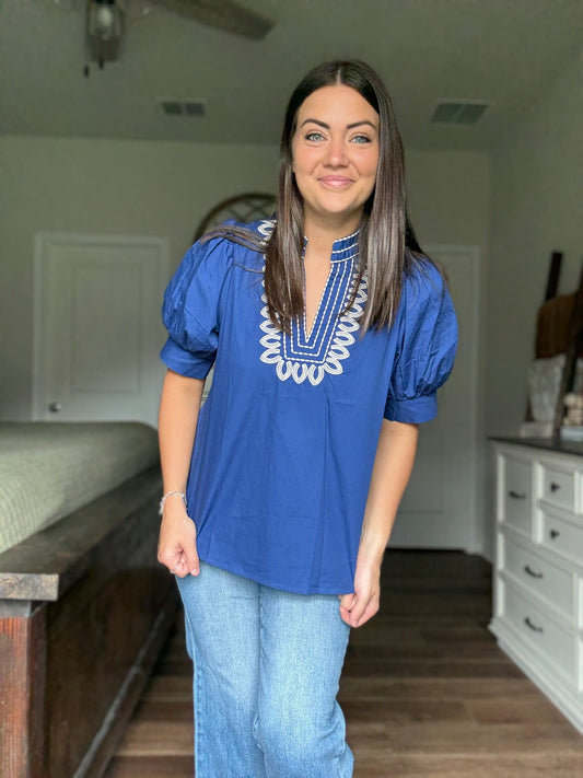 Iris V-Neck Top