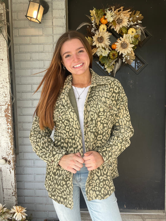 Josie Leopard Print Jacket