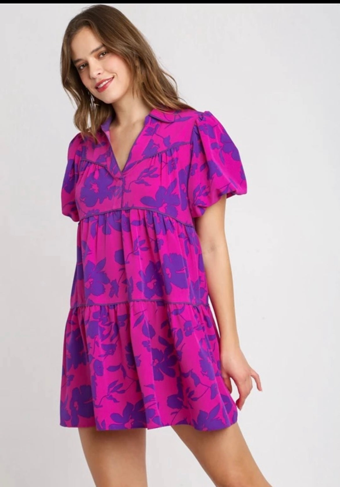 Camila’s Magenta Mixed Dress