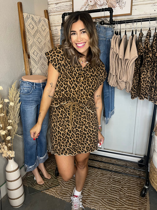 Tracy Leopard Shorts