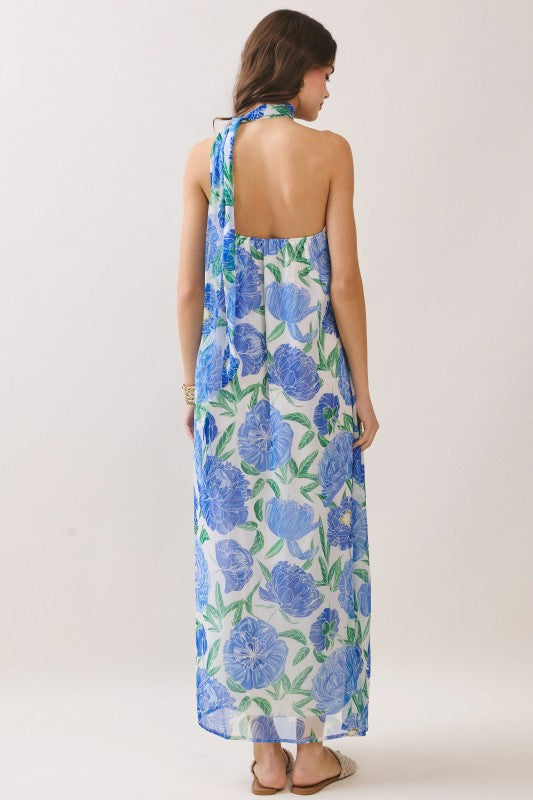 Eden Blue Floral Dress