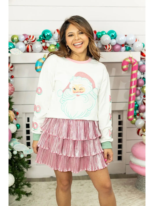 Santa Glitter Crewneck