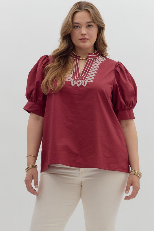 Lacy Curvy Top