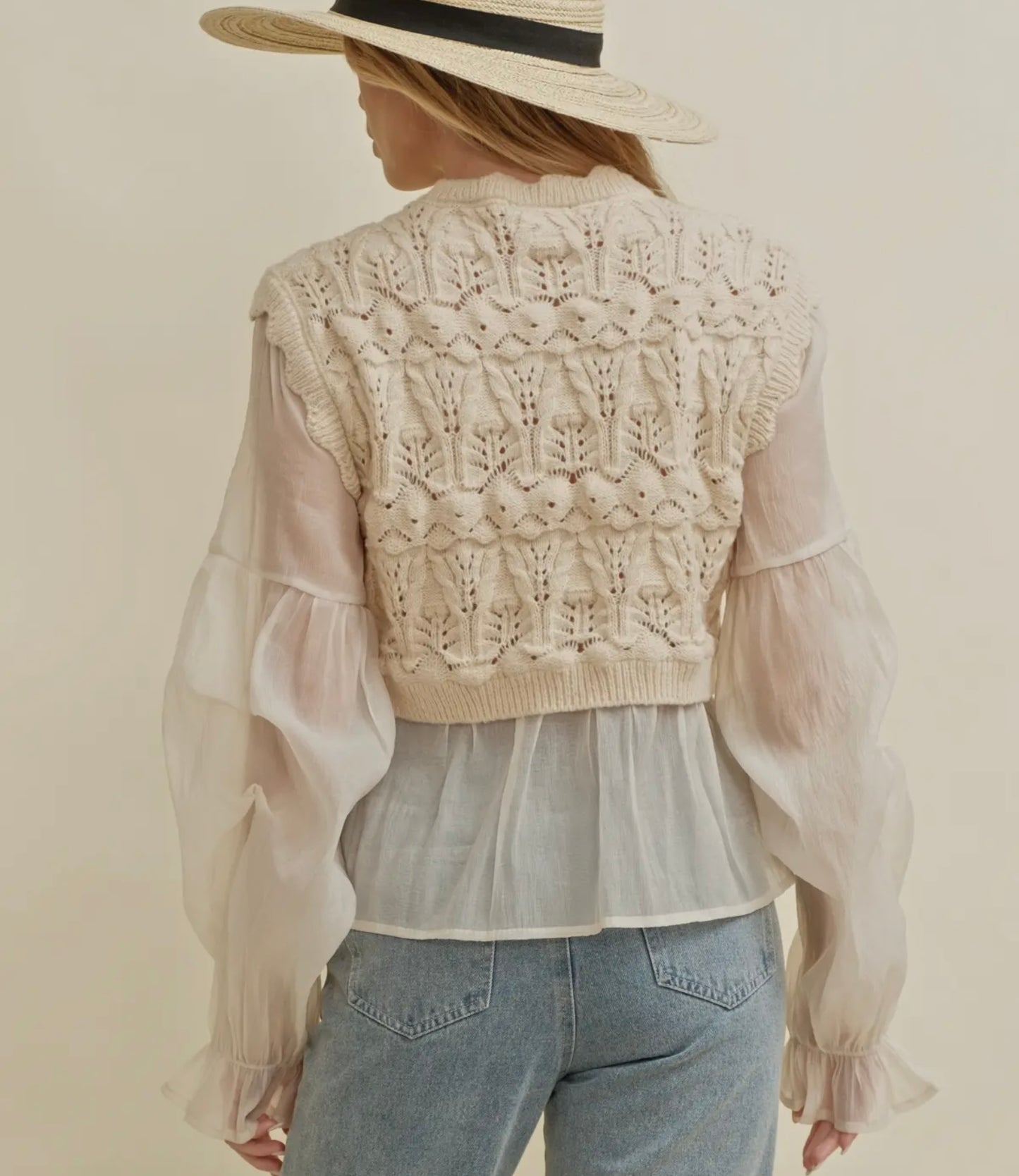 Georgia Crotchet Layered Top