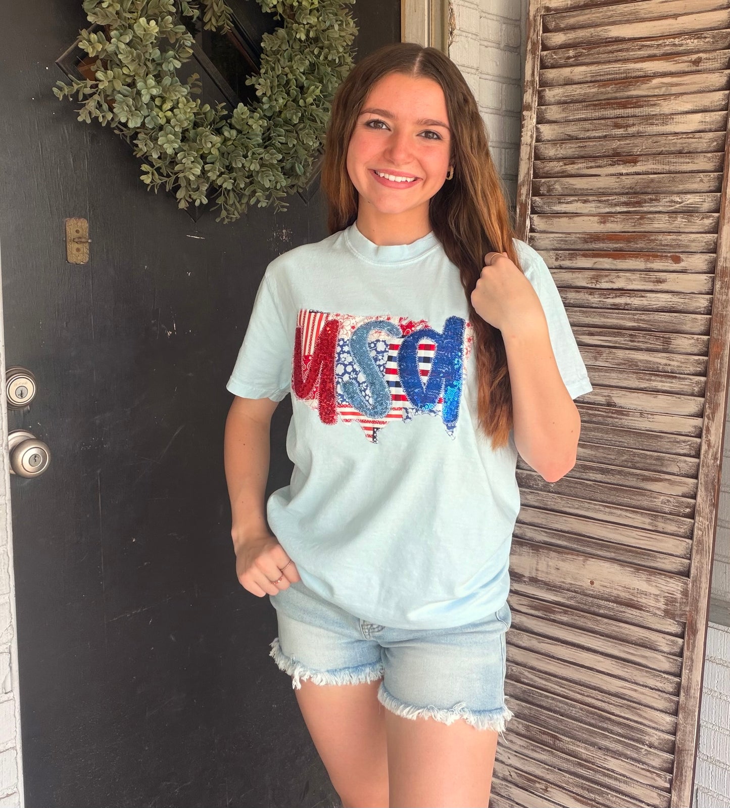 USA Patchwork Tee