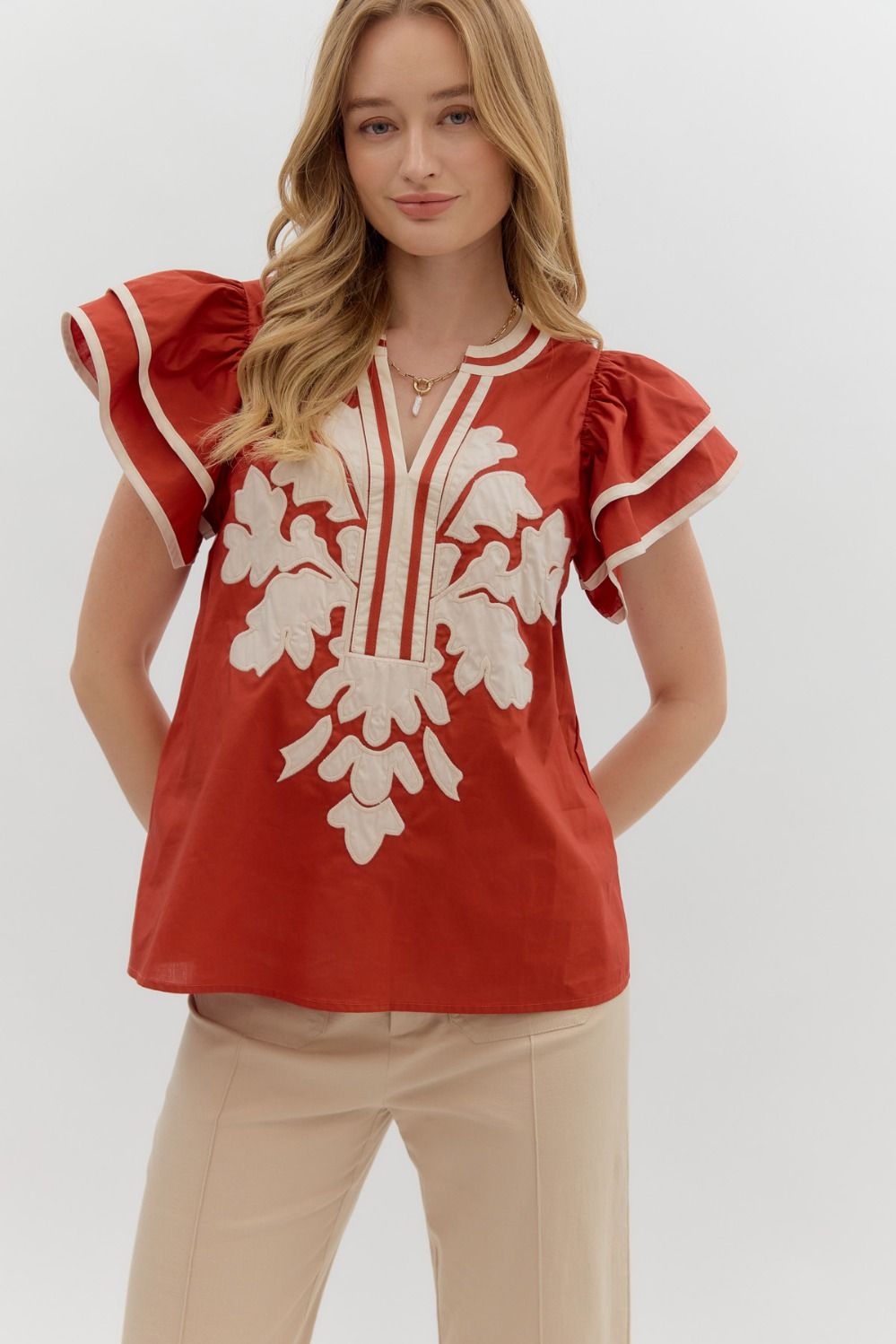 Ada Embroidered Top