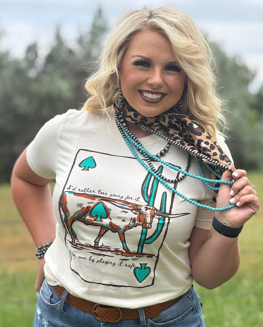 Longhorn and Turquoise Graphic Tee