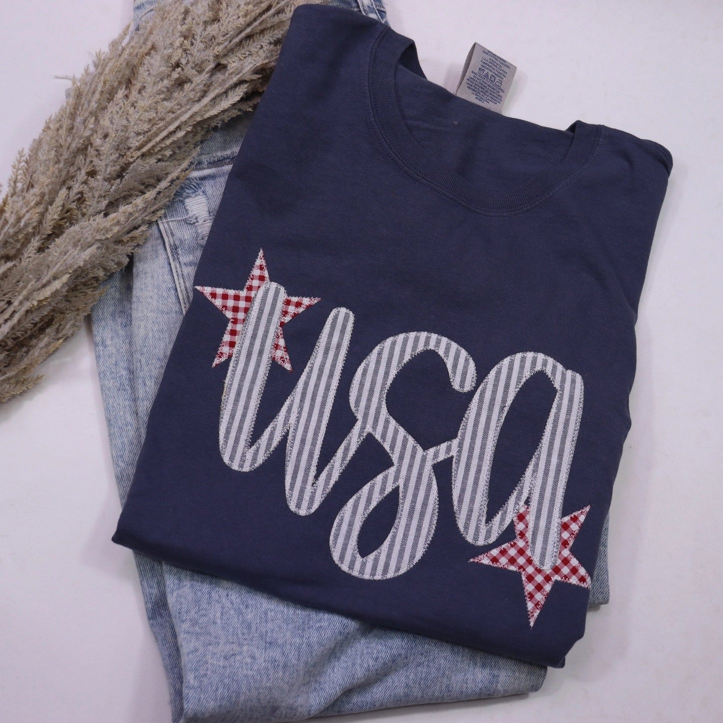 USA Stars & Stripes Patchwork Tee