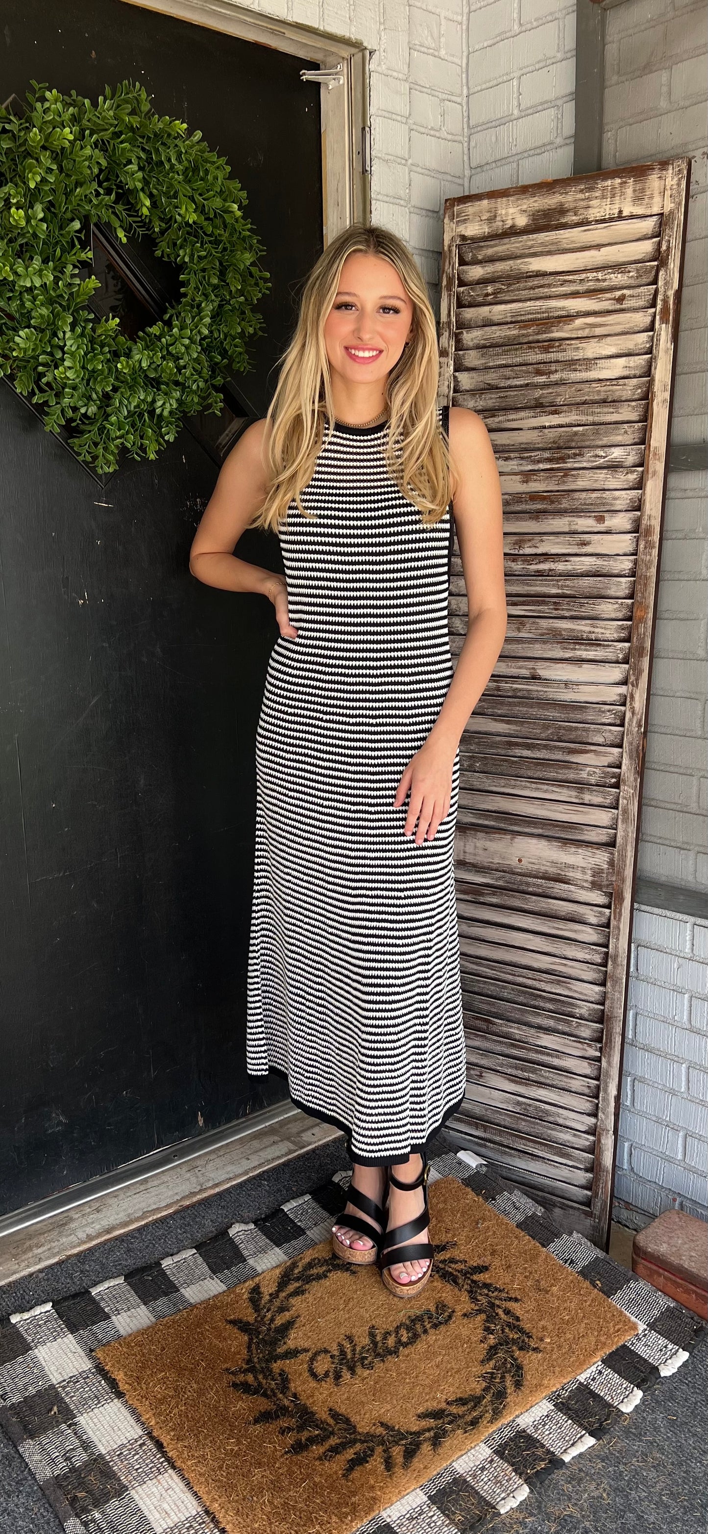 Brielle Striped Maxi Dress