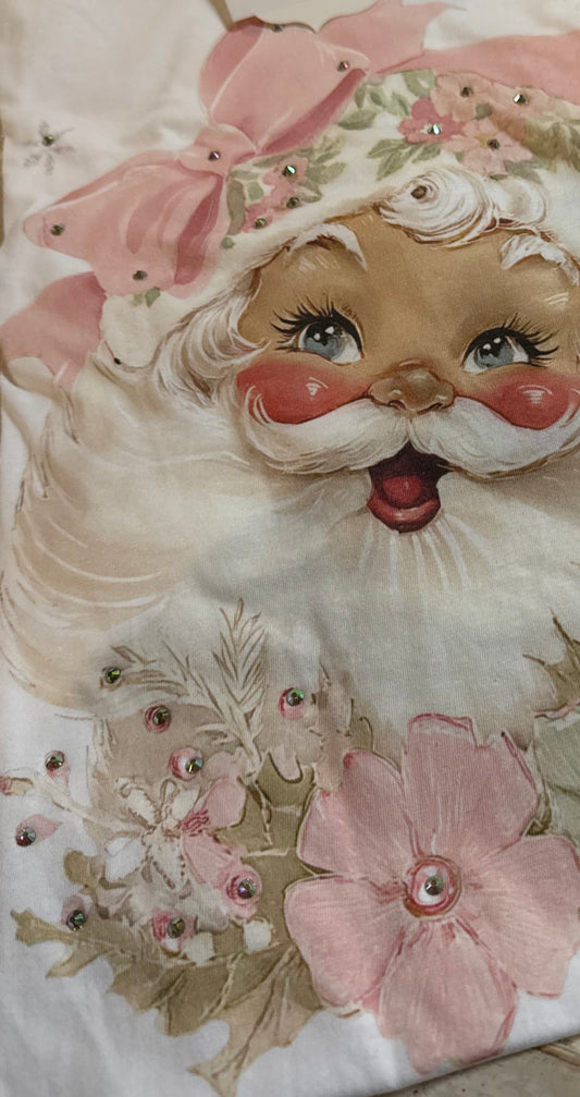 Santa Wreath Bow Tee