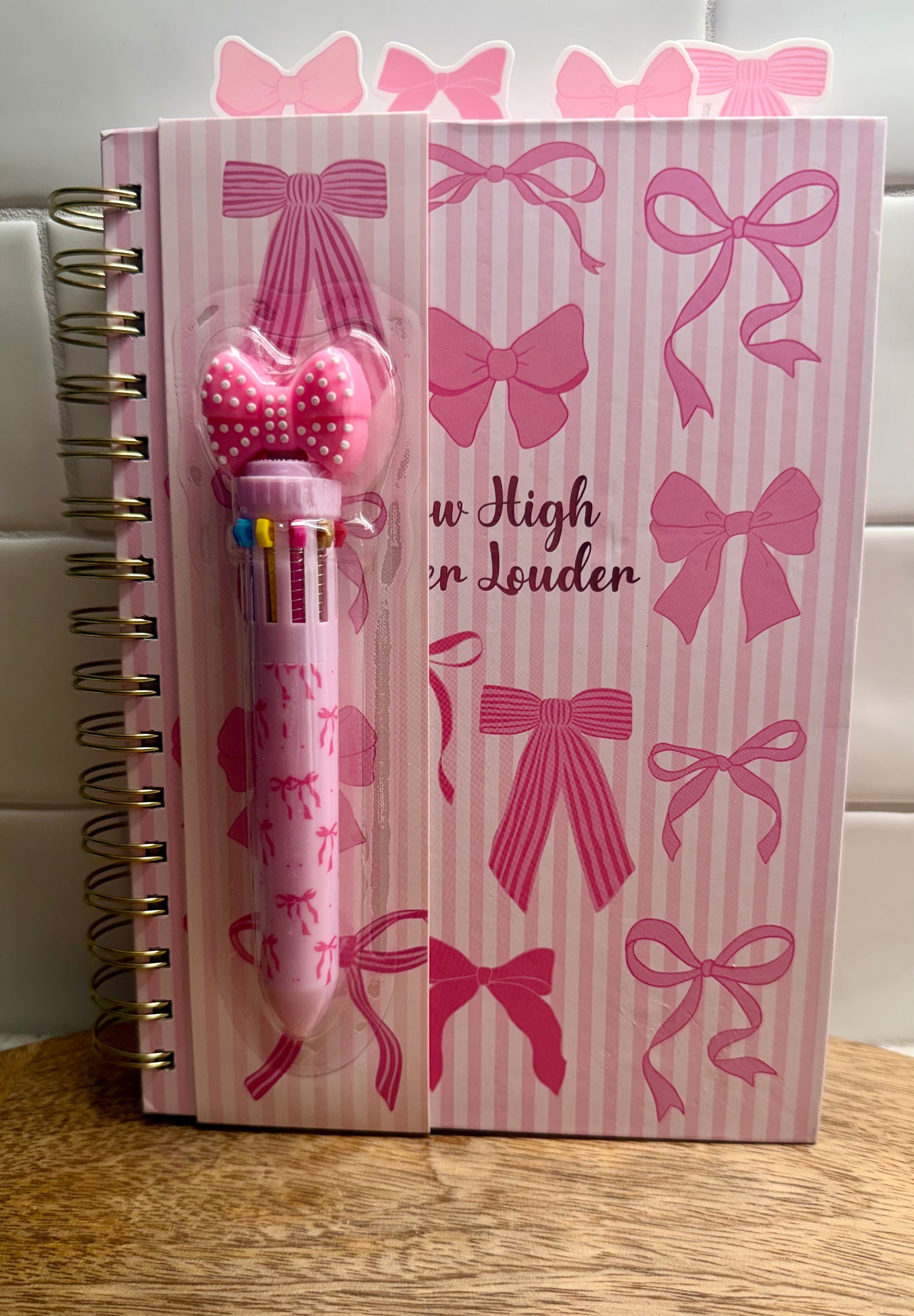 Bow Notebook & Pen