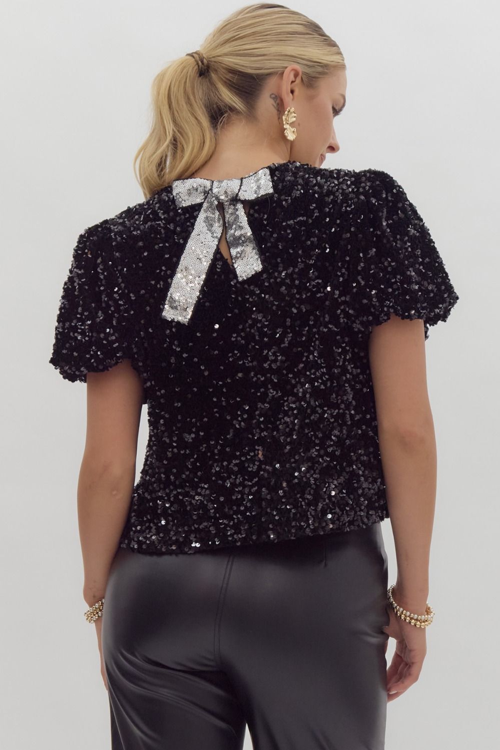 Zoe Sequin Party Top