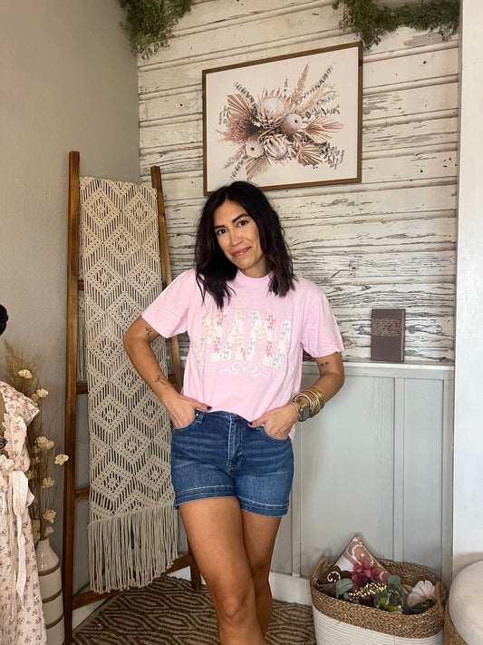 Mama Patchwork Tee