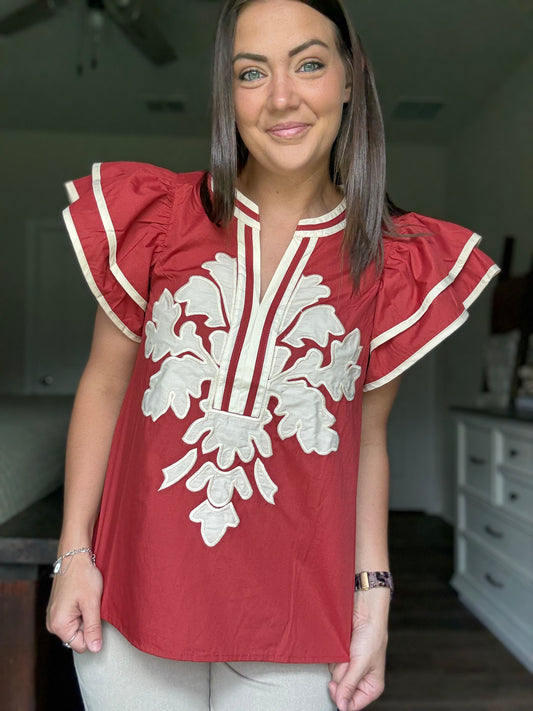 Ada Embroidered Top