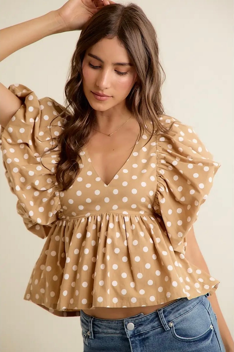 Ella Polka Dot Top