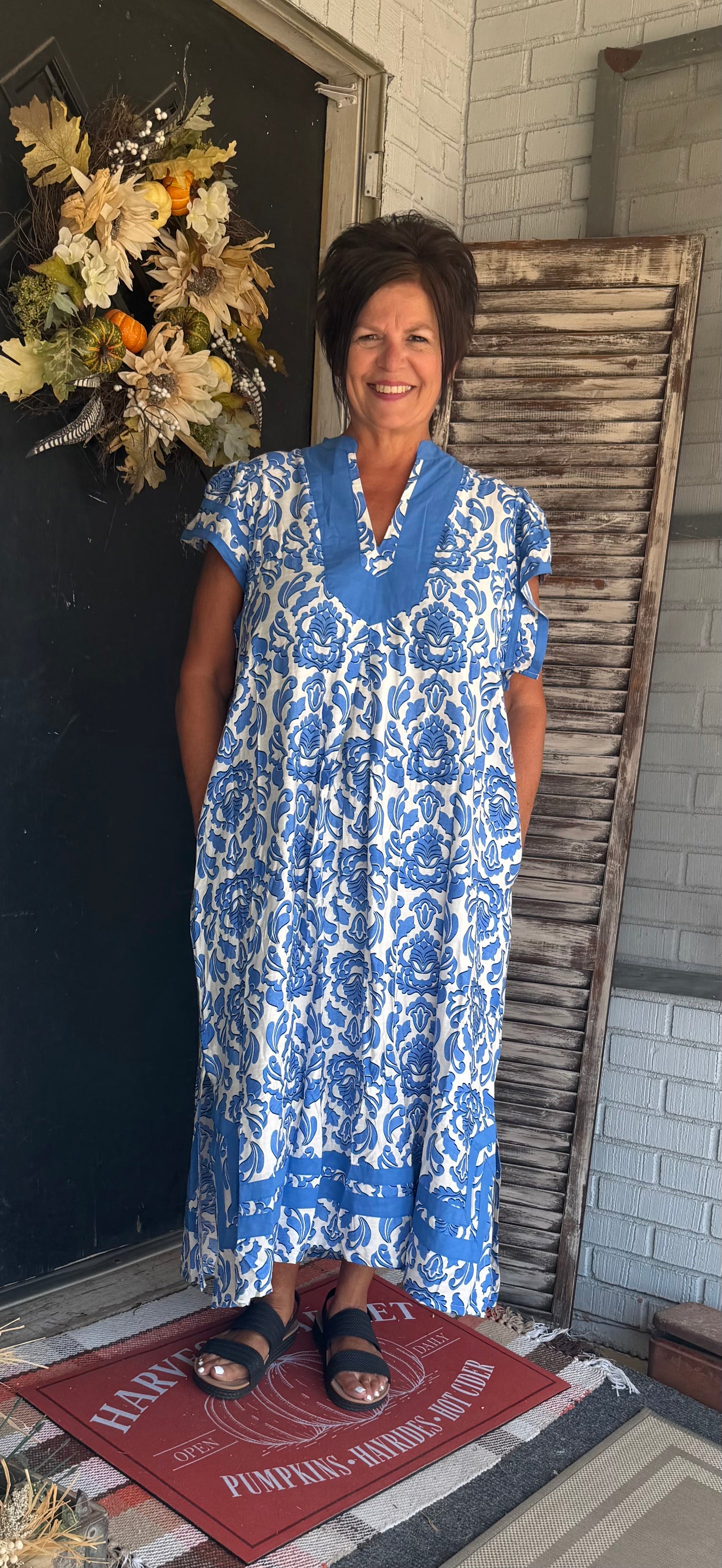 Capri Floral Maxi Dress