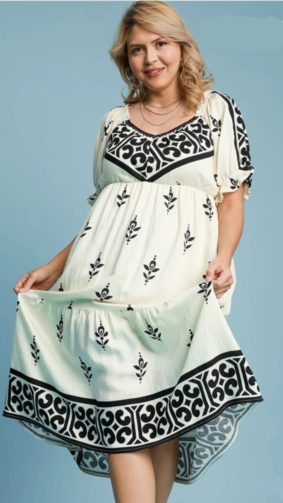 Amanda Boho Curvy Dress