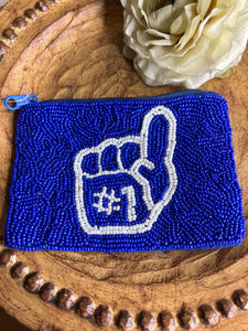 Game Day Beaded Coin Purses