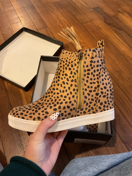 Cheetah booties