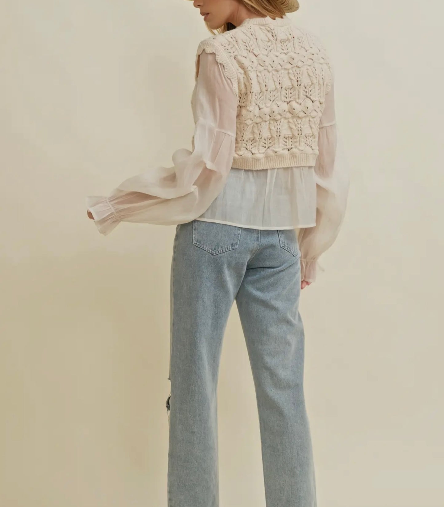 Georgia Crotchet Layered Top